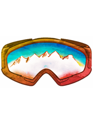 Vintage snowboard goggles cool retro ski goggles snowboarding gift