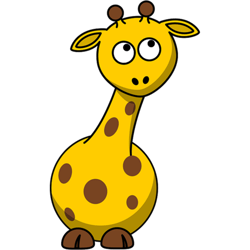 baby giraffe cute cartoon funny happy funny