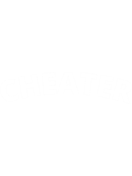 Cheater on a Black Background Long