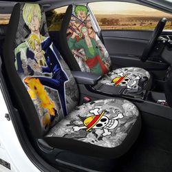 Zoro And Sanji Car Seat Covers Custom One Piece Anime Car Accessories