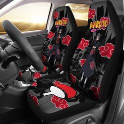 Uchiha Itachi Akatsuki Car Seat Covers Custom Naruto Anime Car Accessories