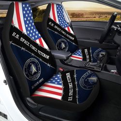U.s. Space Force Veterans Car Seat Covers Custom United States Military Car Accessories