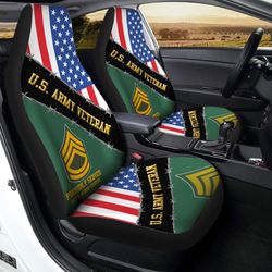 U.s. Army Veterans Car Seat Covers Custom United States Military Custom Car Accessories