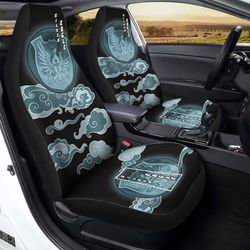 Silver Eagle Car Seat Covers Custom Anime Black Clover Car Accessories