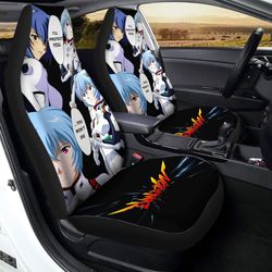 Rei Ayanami Car Seat Covers Custom Neon Genesis Evangelion Anime Gifts For Fan