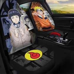Naruto And Hinata Car Seat Covers Custom Anime Mix Manga Car Interior Accessories