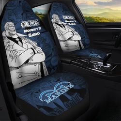 Monkey D Garp Car Seat Covers Custom Anime Mix Manga One Piece Car Interior Accessories