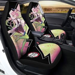 Mitsuri Kanroji Car Seat Covers Custom Demon Slayer Anime Car Accessories