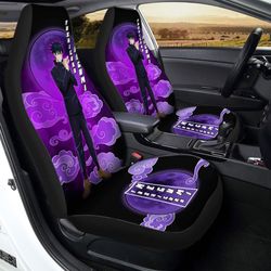 Megumi Fushiguro Car Seat Covers Custom Jujutsu Kaisen Anime Car Interior Accessories