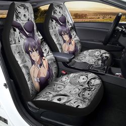Mai Sakurajima Car Seat Covers Custom Bunny Girl Senpai Anime Car Accessories