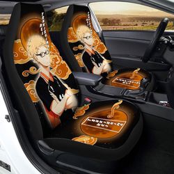 Kei Tsukishima Car Seat Covers Custom Gifts For Haikyuu Anime Fans