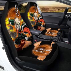 Katsuki Bakugo Car Seat Covers Custom Anime My Hero Academia Car Interior Accessories