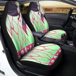 Kanao Uniform Car Seat Covers Custom Hairstyle Demon Slayer Anime Car Interior Accessories