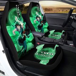 Izuku Midoriya Car Seat Covers Custom Anime My Hero Academia Car Interior Accessories