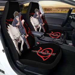Inuzuka Kiba Car Seat Covers Custom Naruto Anime Gifts For Fans