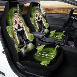 Gyomei Himejima Car Seat Covers Custom Anime Demon Slayer Car Interior Accessories