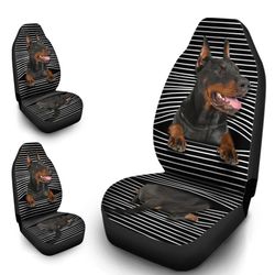 Funny Doberman Pinscher Car Seat Covers Custom Doberman Pinscher Car Accessories Gifts Idea For Dog Lovers