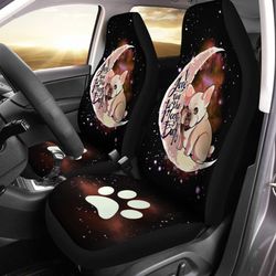 French Bulldog Car Seat Covers I Love You To The Moon And Back Cute Idea Car Accessories