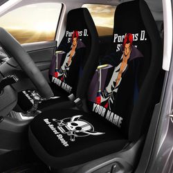 Custom Name Shanks Car Seat Covers One Piece Anime Car Accessories
