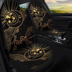 Bohemian Sun And Moon Car Seat Covers Custom Car Interior Accessories