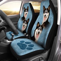 Siberian Husky Car Seat Covers Custom Car Interior Accessories Gift For Dog Lovers