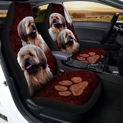 Shih Tzu Car Seat Covers Custom Car Accessories Gifts For Dog Lovers