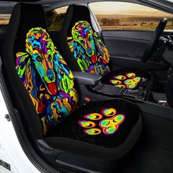 Poodle Car Seat Covers Custom Abstract Car Interior Accessories