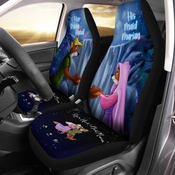 Robin Hood And Maid Marian Car Seat Covers Custom Couple Car Accessories