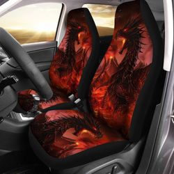 Fire Dragon Car Seat Covers Custom Fantasy Creatures