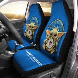 Baby Yoda Uscg Car Seat Covers Custom U.s Coast Guard Car Accessories