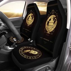 Aquarius Horoscope Car Seat Covers Custom Birthday Gifts Car Accessories
