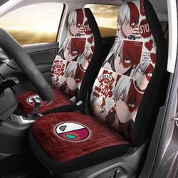 Todoroki Manga Car Seat Covers Anime My Hero Academia Fan Gift