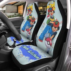 Pokemon Car Seat Cover Anime Car Accessories Ash Ketchum
