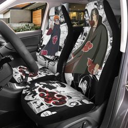 Itachi Mix Pain Akatsuki Car Accessories Naruto Car Seat Covers Shippuden Anime Decoration