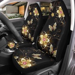 Flower Butterfly Car Seat Covers Custom Butterfly Car Accessories