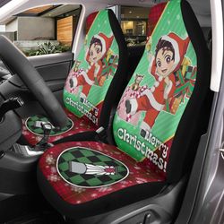 Demon Slayer Car Accessories Anime Car Seat Covers Tanjiro Kamado Christmas