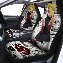 Deidara Akatsuki Car Accessories Naruto Car Seat Covers Shippuden Anime Decoration