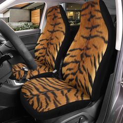 Tiger Skin Car Seat Covers Custom Animal Car Accessories