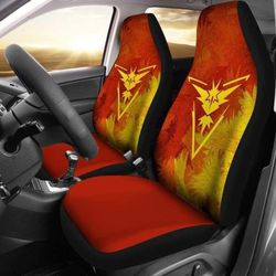 Team Instinct Zapdos Pokemon Car Seat Covers