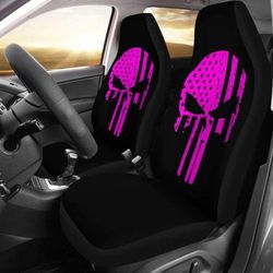 Pink Punisher Car Car Seat Covers