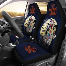 Nightmare Before Christmas Cartoon Car Seat Covers | Jack And Sally With Villains Oogie Boogie Seat Covers