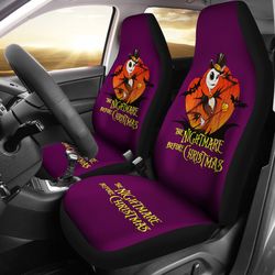 Nightmare Before Christmas Cartoon Car Seat Covers | Cartoon Jack Skellington Magician Seat Covers