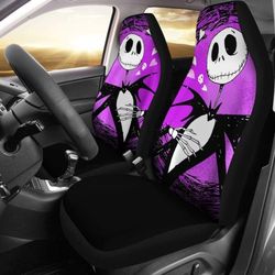 Jack Skellington Purple Theme Disney Cartoon Car Seat Covers