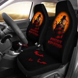 Horror Movie Car Seat Covers | Freddy Krueger With Other Villains Jason Seat Covers