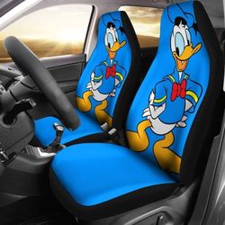 Donald Duck In Blue Theme Car Seat Covers