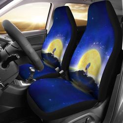 Snoopy Howling At The Moon Car Seat Covers