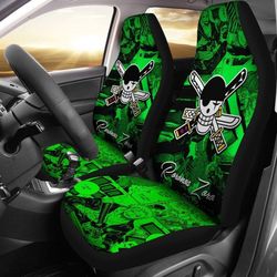 Green Roronoa Zoro One Piece Car Seat Covers