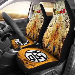 Goku Saiyan Dragon Ball Z Car Seat Covers Manga Mixed Anime Strong