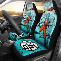 Goku Blue Characters Dragon Ball Z Car Seat Covers Manga Mixed Anime