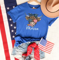 American Heifer Shirt, Merica Cow Shirt, 4th Of July Firework Shirt, Patriotic Shirt, American Shirt, 4th Of July Shirt,